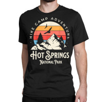 Hot Springs Arkansas Nature Hike Mountains Outdoors Retro T Shirt Classic T-shirt | Artistshot