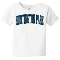 Huntington Park California Ca Vintage Athletic Sports Navy D Sweatshir Baby Tee | Artistshot