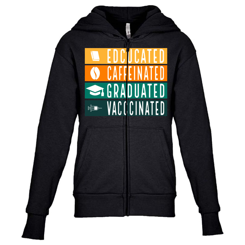 Educated Vaccinated Youth Zipper Hoodie by Zero_art | Artistshot