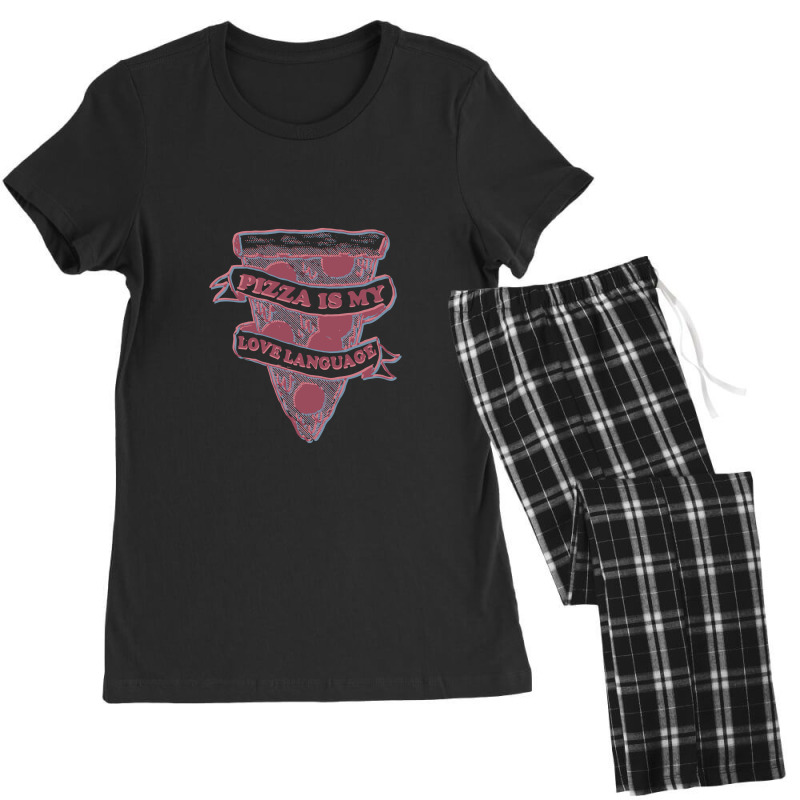 Pizza Is My Love Language, Pizza Women's Pajamas Set by hydrant-podcast | Artistshot