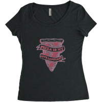 Pizza Is My Love Language, Pizza Women's Triblend Scoop T-shirt | Artistshot