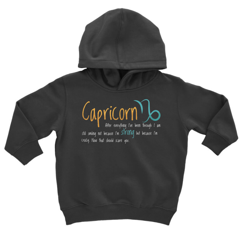 Capricorn Facts Astrology Quotes Zodiac Sign Birthday T Shirt Toddler Hoodie | Artistshot