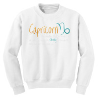 Capricorn Facts Astrology Quotes Zodiac Sign Birthday T Shirt Youth Sweatshirt | Artistshot