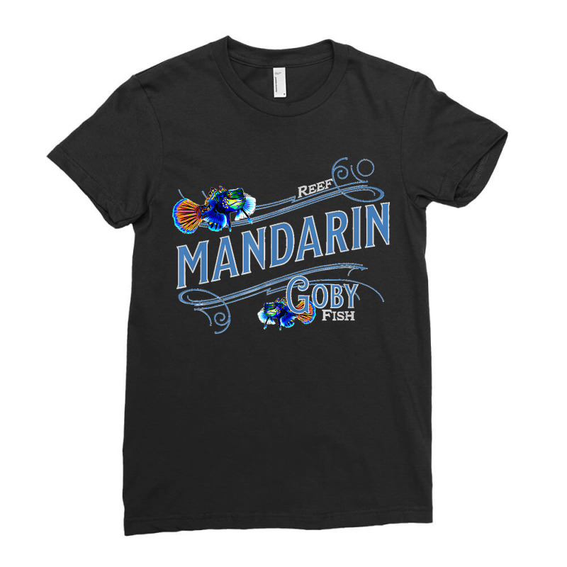 Mandarin Goby Reef Saltwater Ocean Aquarium Fish Lovers Ladies Fitted T-Shirt by LeonelSalas | Artistshot