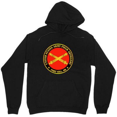 Us Army Field Artillery Ft Sill Ok W Branch Retired Unisex Hoodie Designed By Albertrahayu