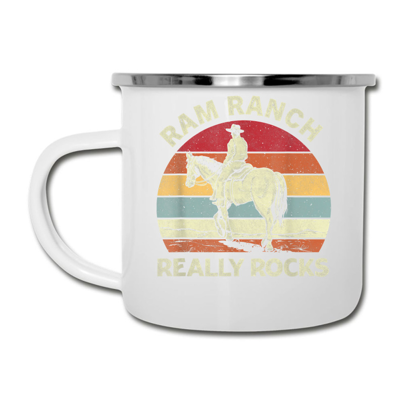 Ram Ranch Really Rock Vintage Western Rodeo Cowboy Horseback T Shirt Camper Cup | Artistshot