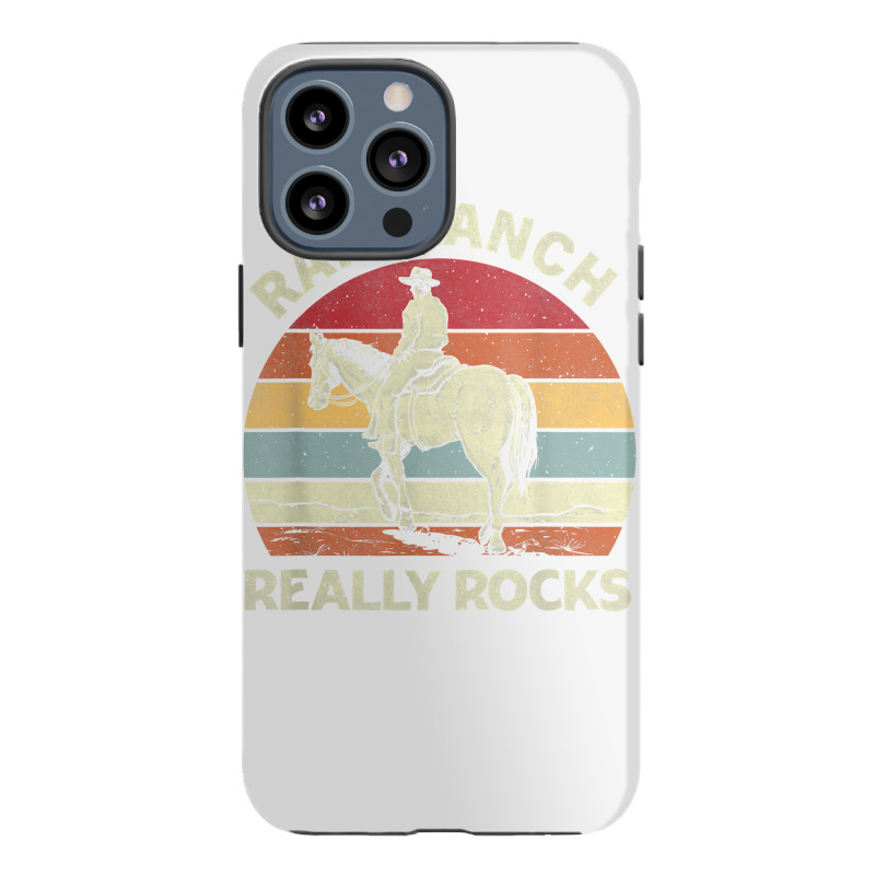 Ram Ranch Really Rock Vintage Western Rodeo Cowboy Horseback T Shirt Iphone 13 Pro Max Case | Artistshot