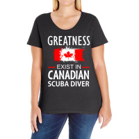 Greatness Exist In Canadian Scuba Diver Ladies Curvy T-shirt | Artistshot