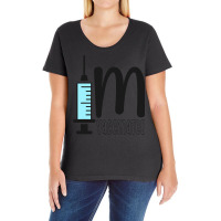 Im Vaccinated Ladies Curvy T-shirt | Artistshot