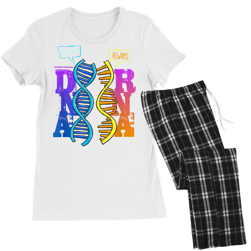 Dna Rna Molecular Biology Pun Science Genetics Genealogy T Shirt Women's Pajamas Set by keylonnsrosol5d | Artistshot