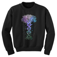 Dna Tree Life Earth Genetics Biologist Science Gift Tank Top Youth Sweatshirt | Artistshot