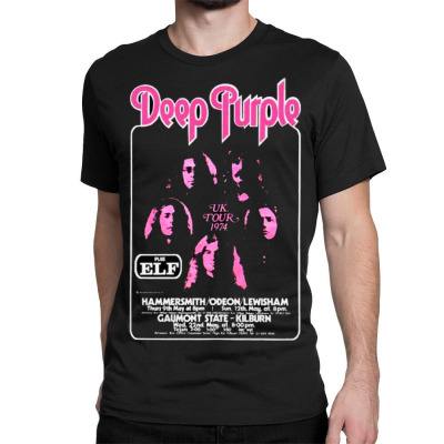 Custom Deep Band Rock Classic T-shirt By Fonzie Shop - Artistshot