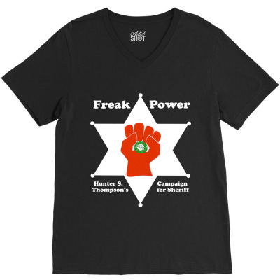 Campaign Power V-neck Tee Designed By Weikay Wonderland
