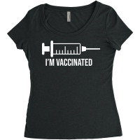 Im Vaccinated, Vaccinated, Vaccine, Quarantine Women's Triblend Scoop T-shirt | Artistshot