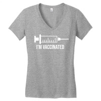 Im Vaccinated, Vaccinated, Vaccine, Quarantine Women's V-neck T-shirt | Artistshot