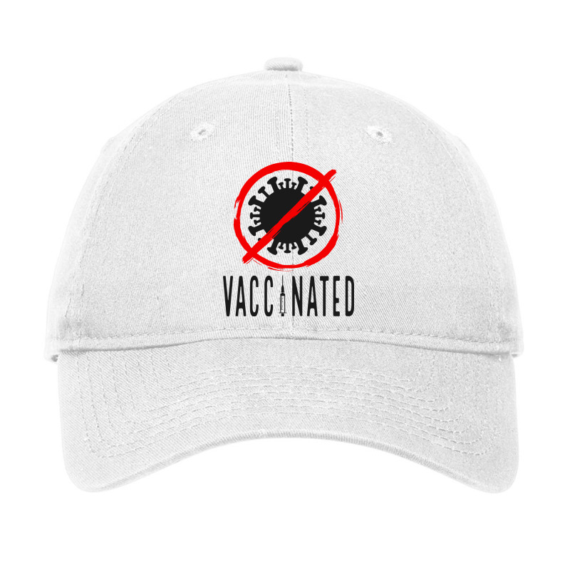 Vaccinated, Hug Me Im Vaccinated, Quarantine, Proudly Vaccinated Adjustable Cap by Zero_art | Artistshot