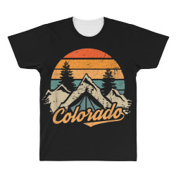 colorado retro vintage mountains nature hiking All Over Men's T-shirt | Artistshot