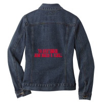 Major League Quote Ladies Denim Jacket | Artistshot