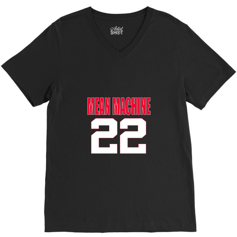 Mean Machine 22 V-Neck Tee by naeshastores | Artistshot