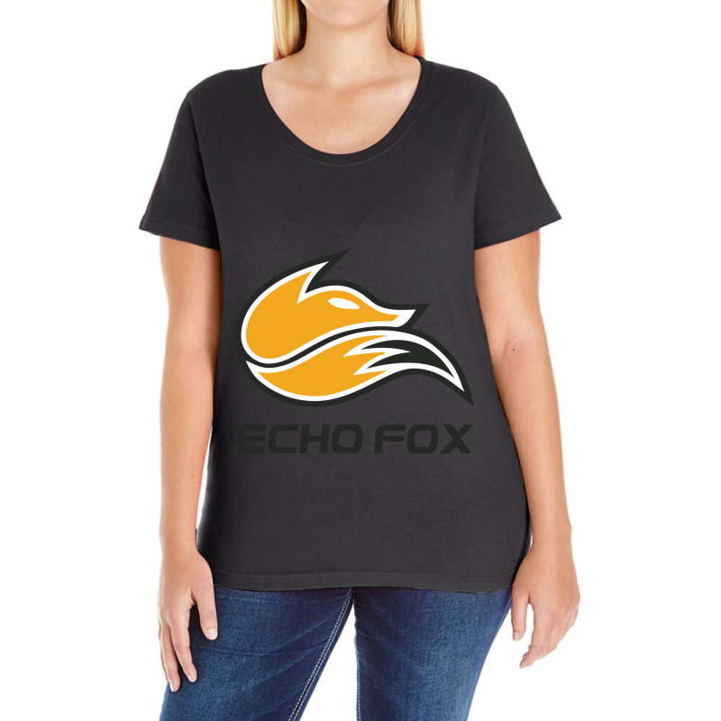 The Echo Fox Ladies Curvy T-Shirt by Minholu | Artistshot