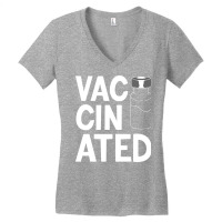 Vaccinated Women's V-neck T-shirt | Artistshot