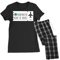 Vaccinated Ready To Travel Women's Pajamas Set | Artistshot