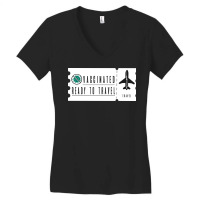 Vaccinated Ready To Travel Women's V-neck T-shirt | Artistshot