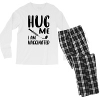 Hug Me Im Vaccinated Men's Long Sleeve Pajama Set | Artistshot