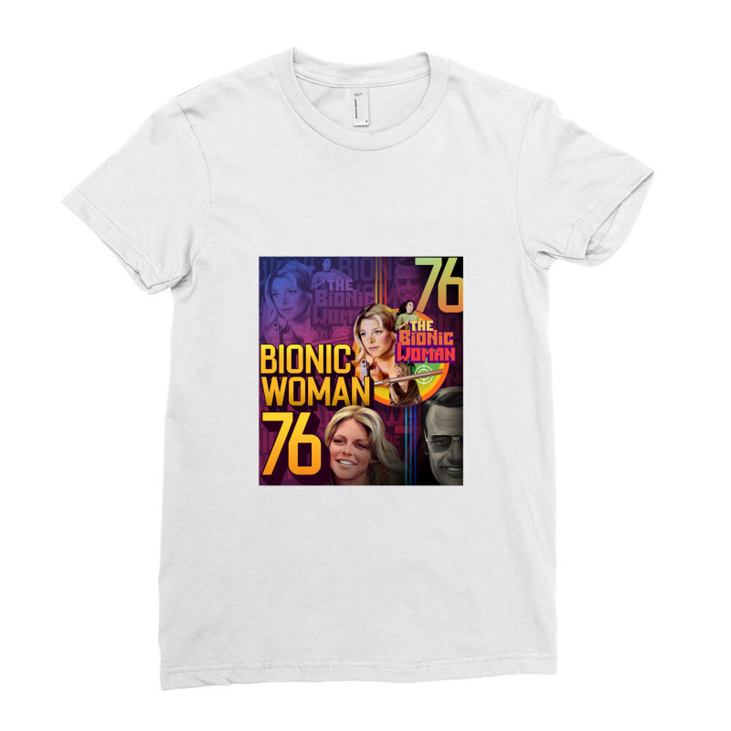 Bionic Woman V3, Bionic Woman Ladies Fitted T-Shirt by hydrant-podcast | Artistshot