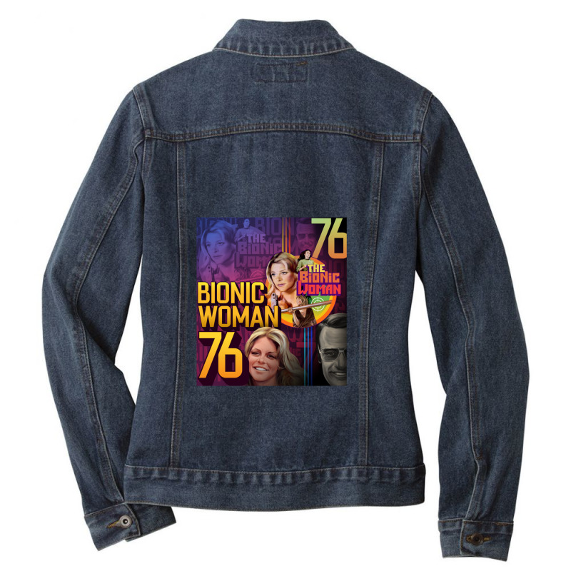 Bionic Woman V3, Bionic Woman Ladies Denim Jacket by hydrant-podcast | Artistshot