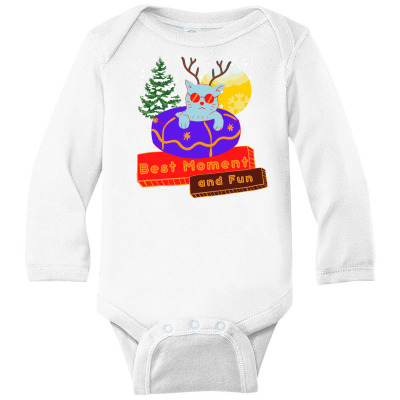 Best Moment And Fun Long Sleeve Baby Bodysuit Designed By H.r