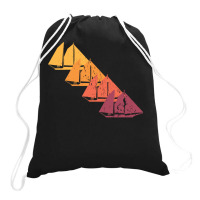 Sailing T  Shirt Sail Boat Retro T  Shirt Drawstring Bags | Artistshot