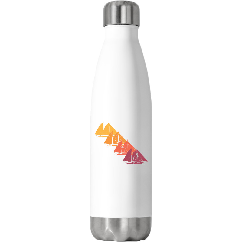 Sailing T  Shirt Sail Boat Retro T  Shirt Stainless Steel Water Bottle | Artistshot