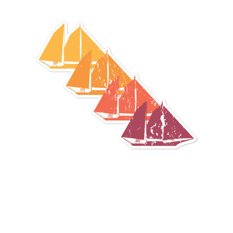 Sailing T  Shirt Sail Boat Retro T  Shirt Sticker | Artistshot