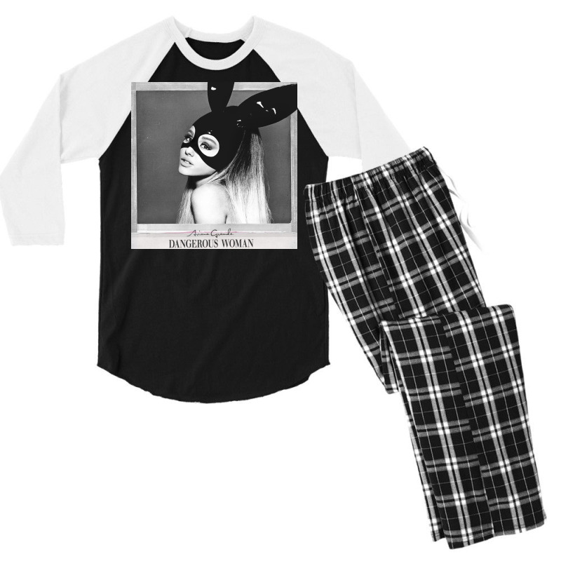 Dangerous Bunny Woman Grande Men's 3/4 Sleeve Pajama Set | Artistshot