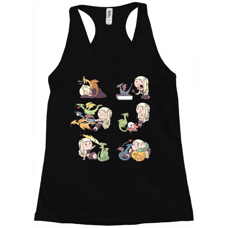 Crazy Dragon Lady Racerback Tank by EquineTee | Artistshot