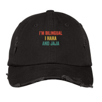 Im Bilingual I Haha And Jaja Funny Spanish Spanglish Teacher T Shirt Vintage Cap | Artistshot