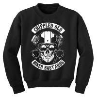 Crippled Old Biker Bastards Youth Sweatshirt | Artistshot