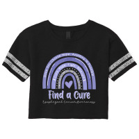 Rainbow Cure Hope Fight Strength Esophageal Cancer Awareness Scorecard Crop Tee | Artistshot