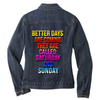 Day Gift Moloko Plus Funny Gift Ladies Denim Jacket | Artistshot