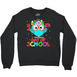 owl happy 100th day of school Crewneck Sweatshirt | Artistshot
