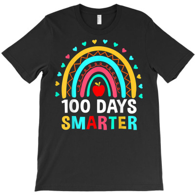 100 Days Smarter Rainbow T-shirt Designed By Bariteau Hannah