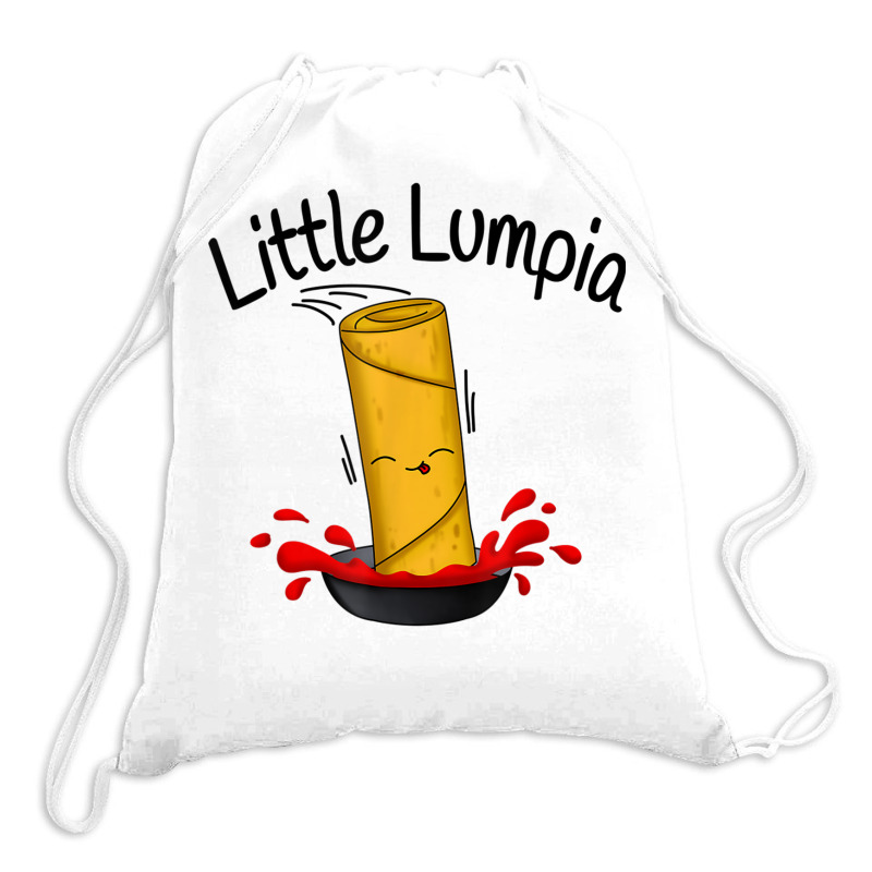 Cute Little Lumpia Filipino Spring Roll Kids Kawaii Food T Shirt Drawstring Bags | Artistshot