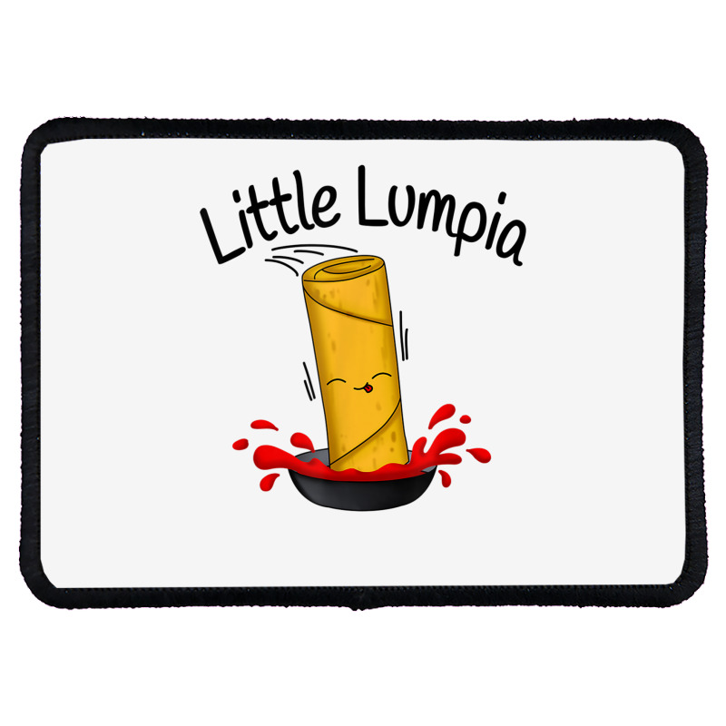 Cute Little Lumpia Filipino Spring Roll Kids Kawaii Food T Shirt Rectangle Patch | Artistshot