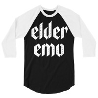 Elder Emo. For Old Fans Of Emo Music. Alternative Scene T Shirt 3/4 Sleeve Shirt | Artistshot