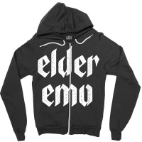 Elder Emo. For Old Fans Of Emo Music. Alternative Scene T Shirt Zipper Hoodie | Artistshot