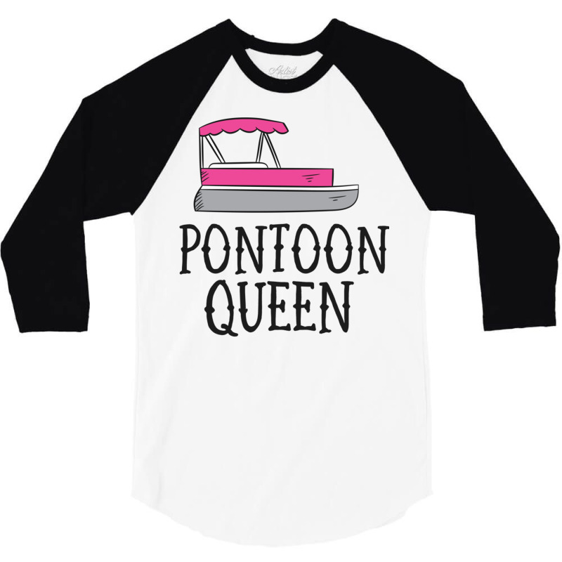 Funny Pontoon Queen Girl Boat Pontoon Sweatshirt 3/4 Sleeve Shirt | Artistshot