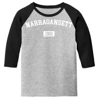 Narragansett Rhode Island 1901 Souvenir T Shirt Youth 3/4 Sleeve | Artistshot