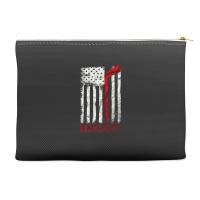 Usa Flag Hockey, American Team Hockey Usa Flag, Usa Hockey Fan, Usa Fl Accessory Pouches | Artistshot