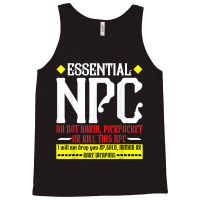 Funny Gamer Tee Shirts Tshirt Funny Essential Npc Do Not Har Tank Top | Artistshot